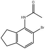 Acetamide, N-(5-bromo-2,3-dihydro-1H-inden-4-yl)- Struktur