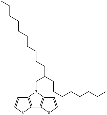 4H-Dithieno[3,2-b:2',3'-d]pyrrole, 4-(2-octyldodecyl)- Struktur