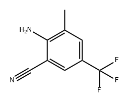 Benzonitrile, 2-amino-3-methyl-5-(trifluoromethyl)- Struktur