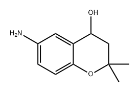 2H-1-Benzopyran-4-ol, 6-amino-3,4-dihydro-2,2-dimethyl- Struktur