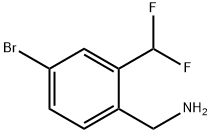 Benzenemethanamine, 4-bromo-2-(difluoromethyl)- Struktur