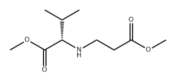 L-Valine, N-(3-methoxy-3-oxopropyl)-, methyl ester Struktur