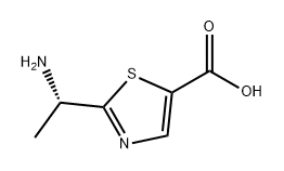 5-Thiazolecarboxylic acid, 2-[(1S)-1-aminoethyl]- Struktur