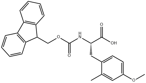 L-Tyrosine, N-[(9H-fluoren-9-ylmethoxy)carbonyl]-O,2-dimethyl- Struktur