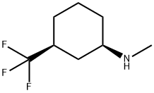 (1R, 3S)-Methyl-(3-trifluoromethyl-cyclohexyl)-amine Struktur