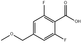 2,6-difluoro-4-(methoxymethyl)benzoic acid Struktur