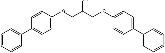 2-Propanol, 1,3-bis([1,1'-biphenyl]-4-yloxy)- Struktur