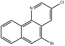 Benzo[h]quinoline, 5-bromo-3-chloro- Struktur