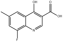 8-Fluoro-4-hydroxy-6-methylquinoline-3-carboxylic acid Struktur