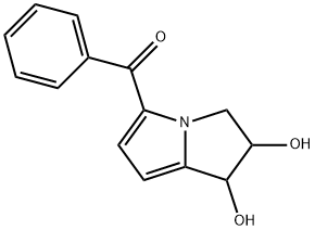 Methanone, (2,3-dihydro-1,2-dihydroxy-1H-pyrrolizin-5-yl)phenyl- Struktur