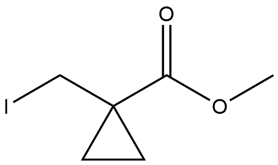 Methyl 1-(iodomethyl)cyclopropanecarboxylate Struktur