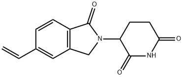 3-(5-Ethenyl-1,3-dihydro-1-oxo-2H-isoindol-2-yl)-2,6-piperidinedione Struktur