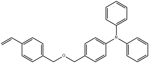 Benzenamine, 4-[[(4-ethenylphenyl)methoxy]methyl]-N,N-diphenyl- Struktur