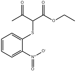 Butanoic acid, 2-[(2-nitrophenyl)thio]-3-oxo-, ethyl ester Struktur