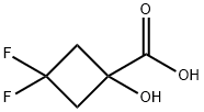 Cyclobutanecarboxylic acid, 3,3-difluoro-1-hydroxy- Struktur