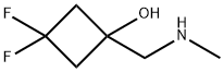 3,3-difluoro-1-(methylaminomethyl)cyclobutanol Struktur