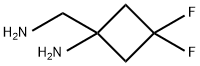 Cyclobutanemethanamine, 1-amino-3,3-difluoro- Struktur