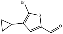 5-Bromo-4-(cyclopropyl)thiophene-2-carboxaldehyde Struktur