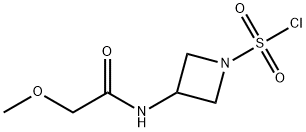 1-Azetidinesulfonyl chloride, 3-[(2-methoxyacetyl)amino]- Struktur