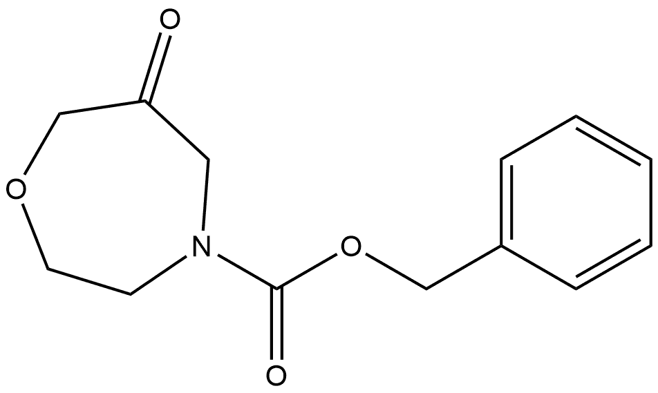 benzyl 6-oxo-1,4-oxazepane-4-carboxylate Struktur