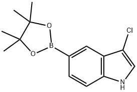 3-氯-5-(4,4,5,5-四甲基-1,3,2-二氧雜硼烷-2-基)-1H-吲哚, 2304633-84-7, 結(jié)構(gòu)式