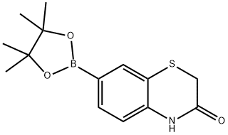 2H-1,4-Benzothiazin-3(4H)-one, 7-(4,4,5,5-tetramethyl-1,3,2-dioxaborolan-2-yl)- Struktur