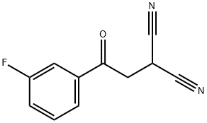 Propanedinitrile, 2-[2-(3-fluorophenyl)-2-oxoethyl]- Struktur