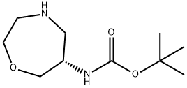 tert-butyl N-[(6S)-1,4-oxazepan-6-yl]carbamate Struktur