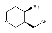 2H-Pyran-3-methanol, 4-aminotetrahydro-, (3S,4R)- Struktur