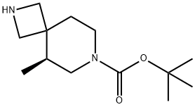 2,7-Diazaspiro[3.5]nonane-7-carboxylic acid, 5-methyl-, 1,1-dimethylethyl ester, (5S)- Struktur