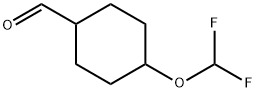 Cyclohexanecarboxaldehyde, 4-(difluoromethoxy)- Struktur