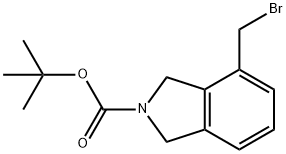 2H-Isoindole-2-carboxylic acid, 4-(bromomethyl)-1,3-dihydro-, 1,1-dimethylethyl ester Struktur