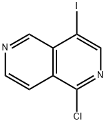 2,6-Naphthyridine, 1-chloro-4-iodo- Struktur