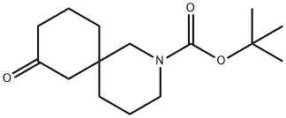 2-Azaspiro[5.5]undecane-2-carboxylic acid, 8-oxo-, 1,1-dimethylethyl ester Struktur