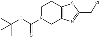 tert-butyl 2-(chloromethyl)-6,7-dihydro-4H-thiazolo[4,5-c]pyridine-5-carboxylate Struktur