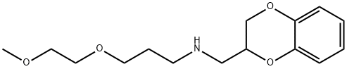 1,4-Benzodioxin-2-methanamine, 2,3-dihydro-N-[3-(2-methoxyethoxy)propyl]-, 2321-20-2, 結(jié)構(gòu)式