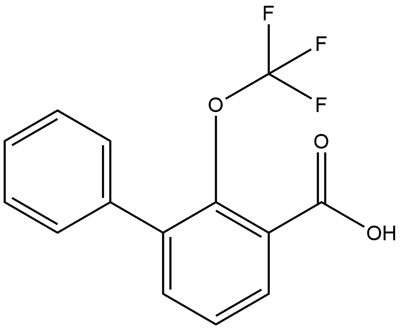 2-(Trifluoromethoxy)[1,1′-biphenyl]-3-carboxylic acid Struktur