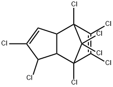 1α,2,4β,5,6,7β,8,8-Octachloro-3aα,4,7,7aα-tetrahydro-4,7-methano-1H-indene Struktur