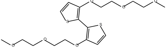 2,2'-Bithiophene, 3,3'-bis[2-(2-methoxyethoxy)ethoxy]- Struktur