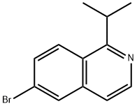 Isoquinoline, 6-bromo-1-(1-methylethyl)- Struktur