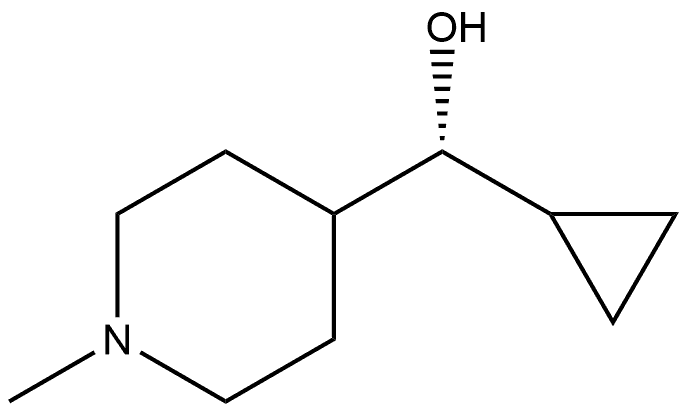 (R)-cyclopropyl(1-methylpiperidin-4-yl)methanol Struktur