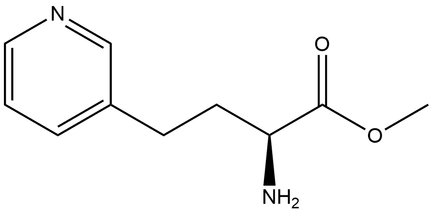 3-Pyridinebutanoic acid, α-amino-, methyl ester, (αS)- Struktur