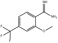 Benzenecarboximidamide, 2-methoxy-4-(trifluoromethyl)- Struktur