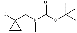 Carbamic acid, N-[(1-hydroxycyclopropyl)methyl]-N-methyl-, 1,1-dimethylethyl ester Struktur