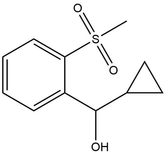 cyclopropyl(2-methanesulfonylphenyl)methanol Struktur