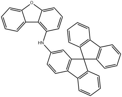 1-Dibenzofuranamine, N-9,9'-spirobi[9H-fluoren]-2-yl- Struktur