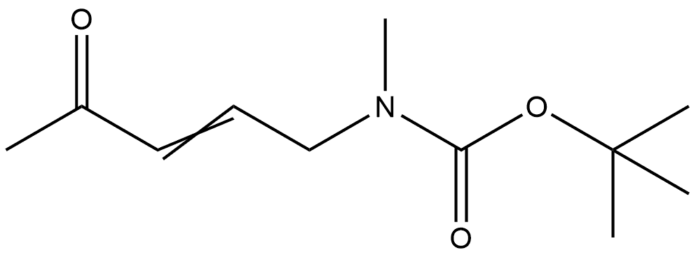 1,1-Dimethylethyl N-methyl-N-(4-oxo-2-penten-1-yl)carbamate Struktur