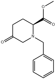 2-Piperidinecarboxylic acid, 5-oxo-1-(phenylmethyl)-, methyl ester, (2S)- Struktur