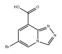 1,2,4-Triazolo[4,3-a]pyridine-8-carboxylic acid, 6-bromo- Struktur