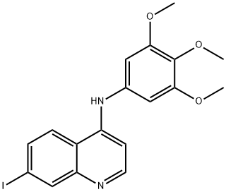 4-Quinolinamine, 7-iodo-N-(3,4,5-trimethoxyphenyl)- Struktur